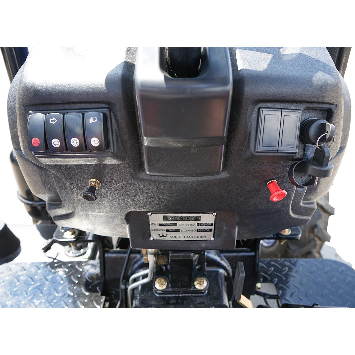 Tractor KONIG 604, 4×4, 60CP, cu parasolar, roti 8.3-16/12.4-28