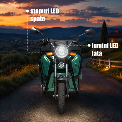 Triciclu electric cargo Samus Ranger-25-1.1-72V32 Green