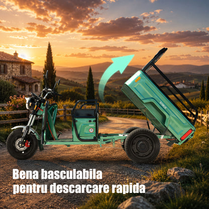 Triciclu electric cargo Samus Ranger-25-1.1-72V32 Green