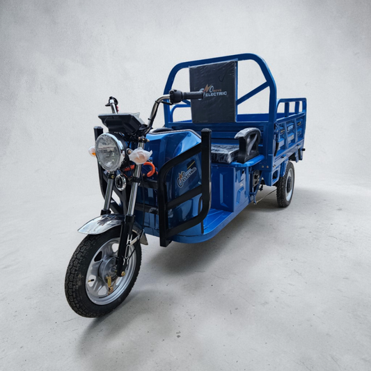 Triciclu Electric cu bena basculabila Tuk Tuk, GN1500DZH-7, Baterie 52Ah Albastru