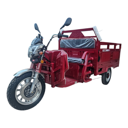 Triciclu Electric T08 cu bena basculabila 1500W 58Ah BEJ KAKI (MARO)