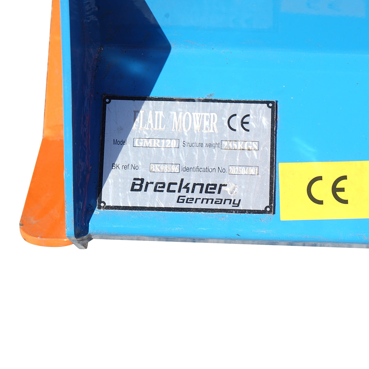Tocator resturi vegetale GMR120 20-55CP, latime de lucru 120cm cu cardan inclus PP-540 r/min 253Kg Breckner Germany