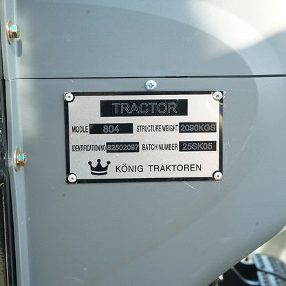 Tractor 80CP 4×4 cu cabina, motor YTO cu turbo, aer conditionat si camere video KONIG 804