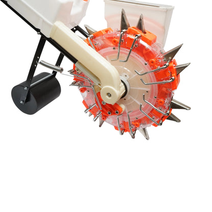 Semanatoare manuala cu 7 dinti, adancime semanare 8cm, rezervor seminte 4L, cutie fertilizare 12L THOR