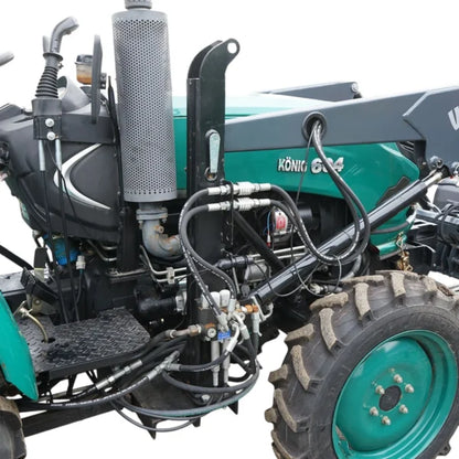 Tractor 60HP 4×4 semicabina cu incarcator frontal si cupa KONIG TRAKTOREN 604