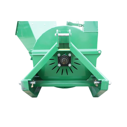 Tocator crengi cu angrenare priza putere tractor PTO putere necesara 18-50CP grosime maxima bustean 100mm, buncar 400x420x600mm Breckner Germany