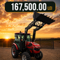 Tractor HANWO 704, 75 CAI, 4X4, STAGE 5 cu incarcator frontal