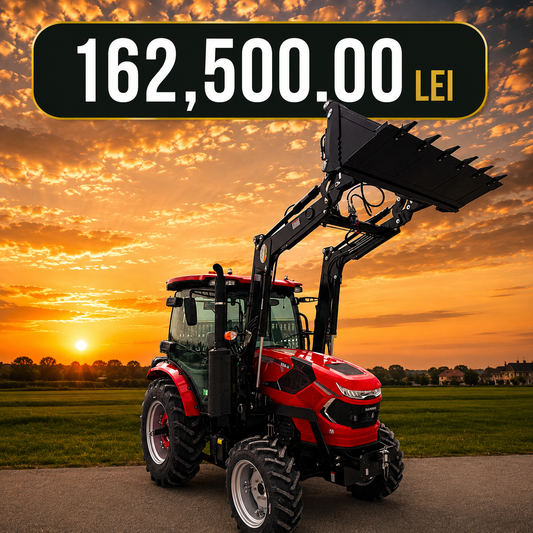 Tractor HANWO 604, 65 CAI, 4X4, STAGE 5 cu incarcator frontal