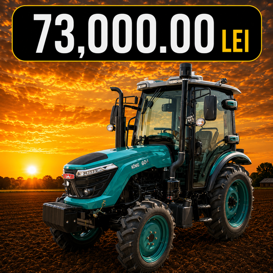 Tractor 80CP 4×4 cu cabina, motor YTO cu turbo, aer conditionat si camere video KONIG 804