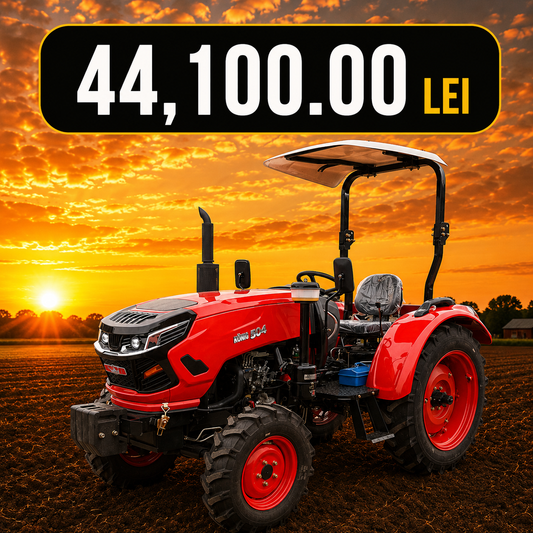 Tractor KONIG 504, 4×4, 50CP, cu parasolar, roti 6.50-16/11.2-24