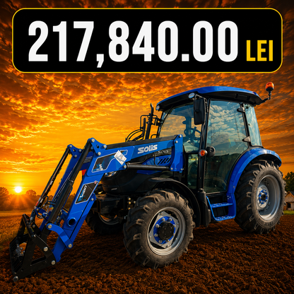 TRACTOR AGRICOL SOLIS 4WD 50 CP CU CABINA SI INCARCATOR FRONTAL