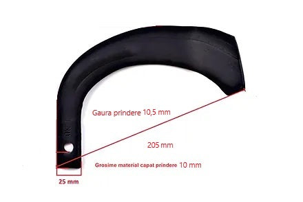 Set cutite freza de sol japoneza, 25x10,5 lung (set 2 cutite stanga + dreapta)