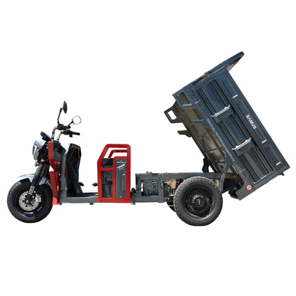 Triciclu electric cargo Samus Montana-25-1.3-72V32-Red-Dark Silver