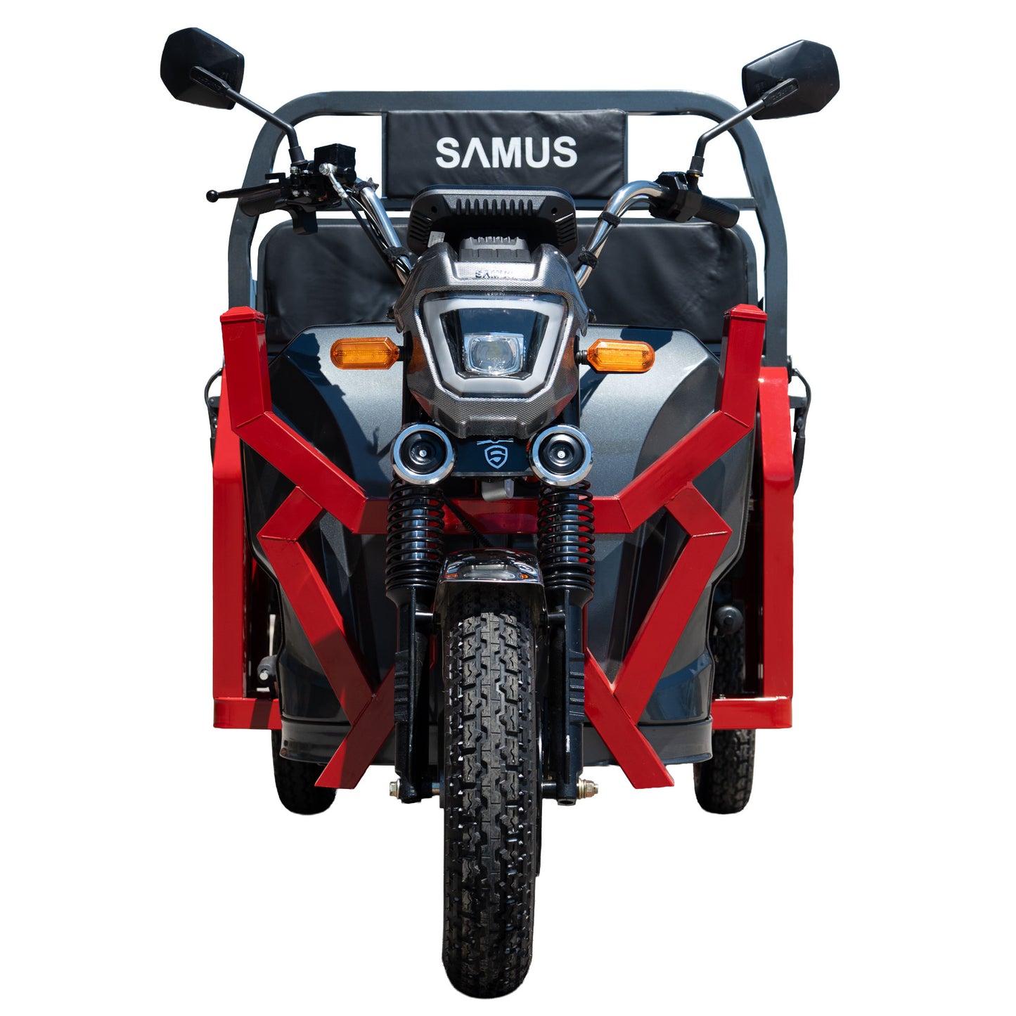 Triciclu electric cargo Samus Montana-25-1.3-72V32-Red-Dark Silver