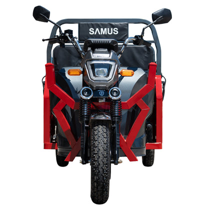Triciclu electric cargo Samus Montana-25-1.3-72V32-Red-Dark Silver