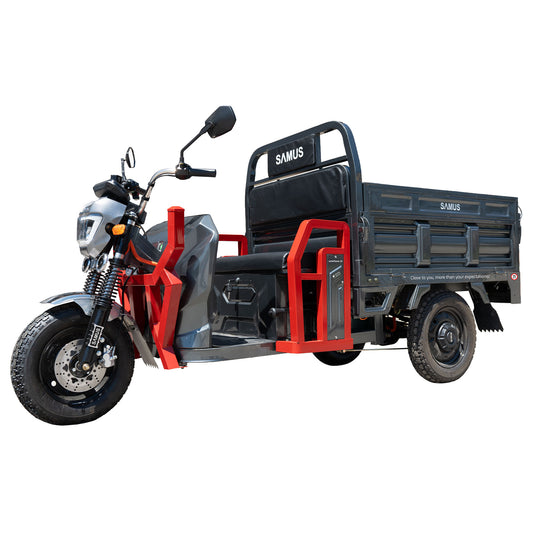 Triciclu electric cargo Samus Montana-25-1.3-72V32-Red-Dark Silver