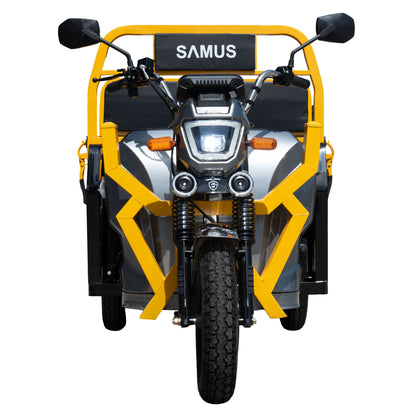 Triciclu electric cargo Samus Montana-25-1.3-72V32-Yellow-Dark Silver