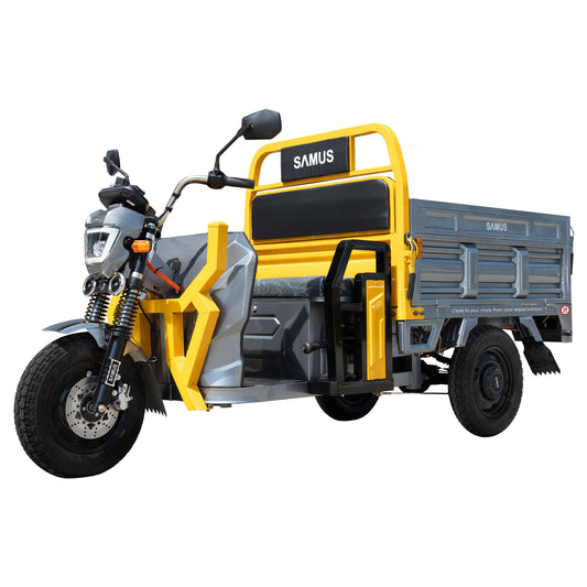 Triciclu electric cargo Samus Montana-25-1.3-72V32-Yellow-Dark Silver