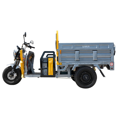 Triciclu electric cargo Samus Montana-25-1.3-72V32-Yellow-Dark Silver