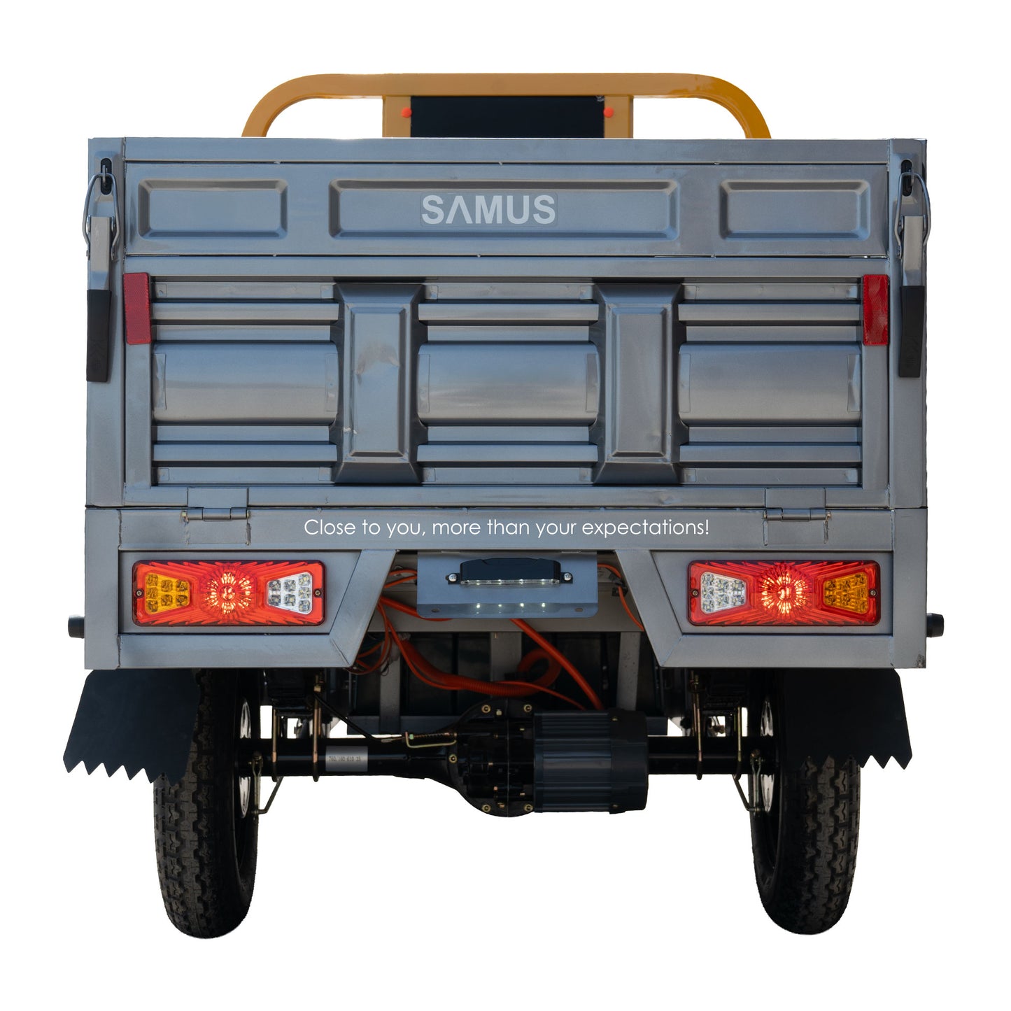 Triciclu electric cargo Samus Montana-25-1.3-72V32-Yellow-Dark Silver
