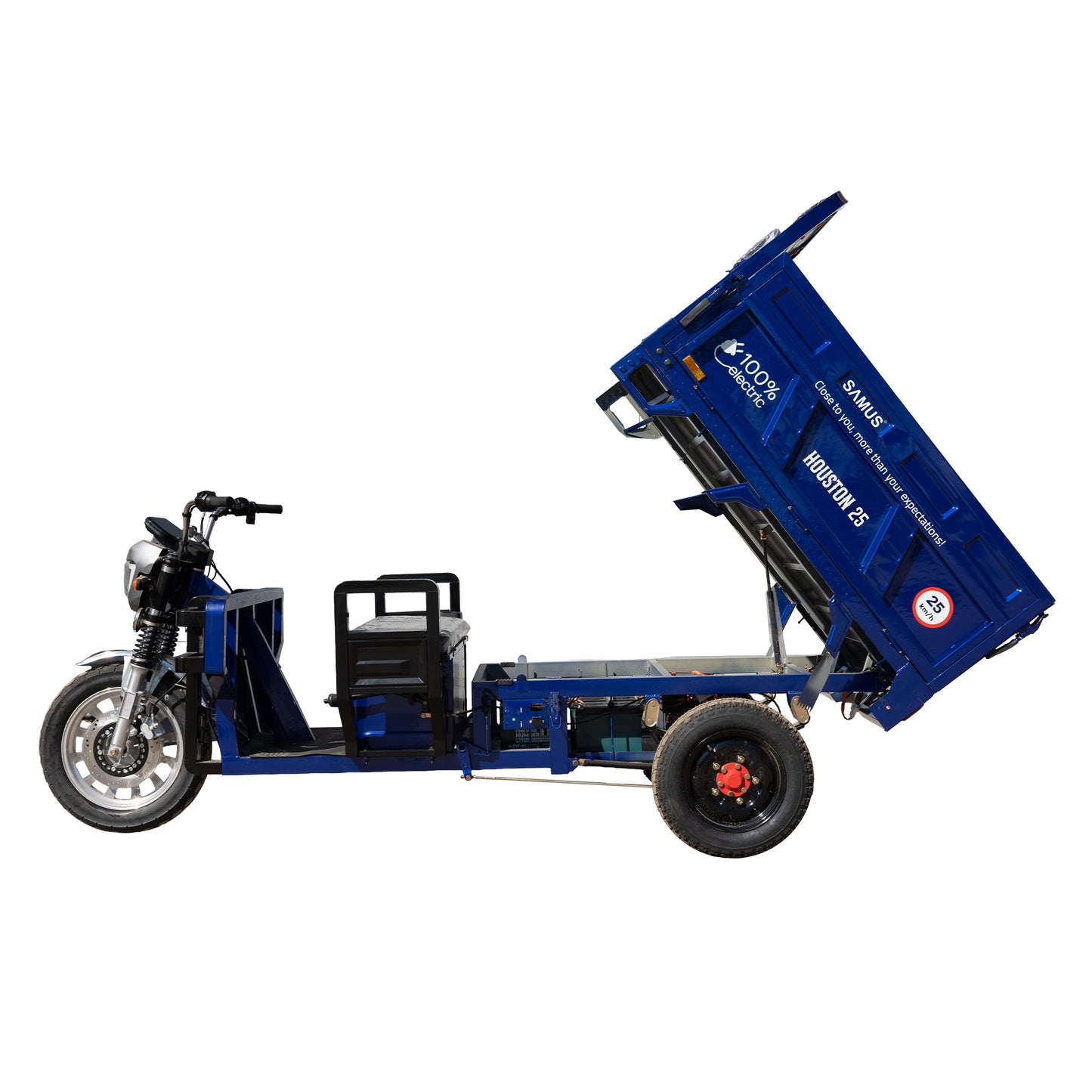 Triciclu electric cargo Samus Houston-25-1.5-72V45 Blue
