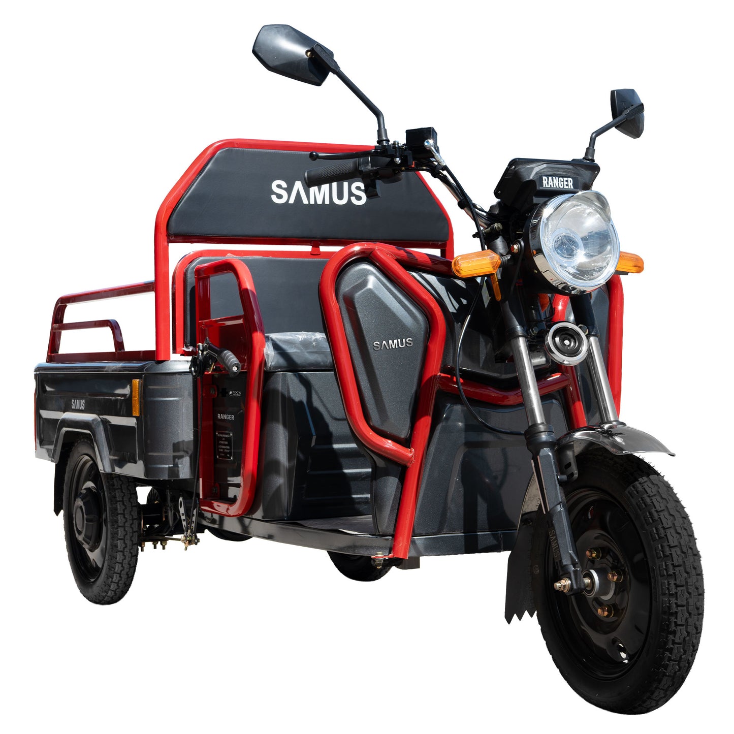 Triciclu electric cargo Samus Ranger-25-1.1-72V32 Red Dark Silver