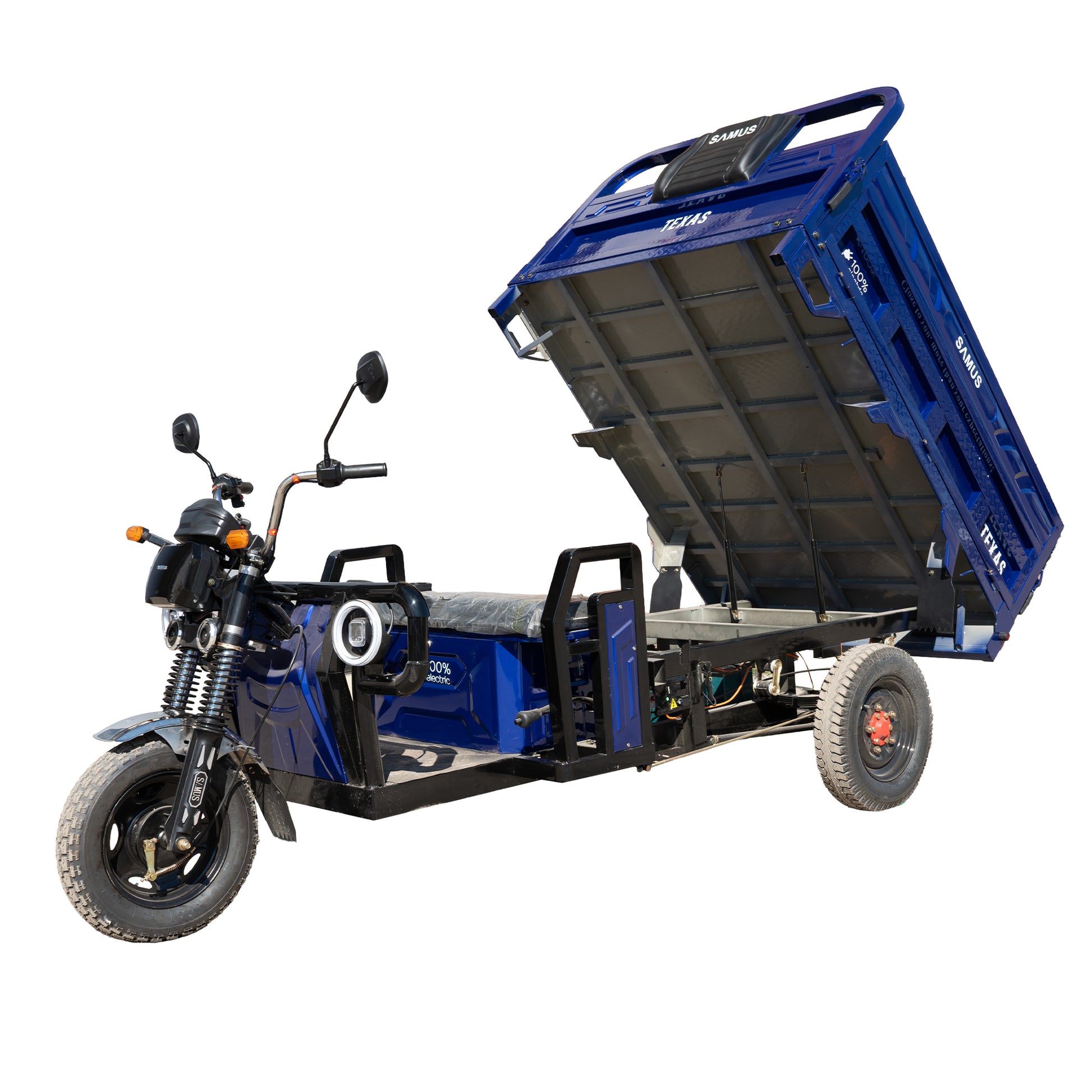Triciclu electric cargo Samus Texas-170/130-12T150060V58-Blue