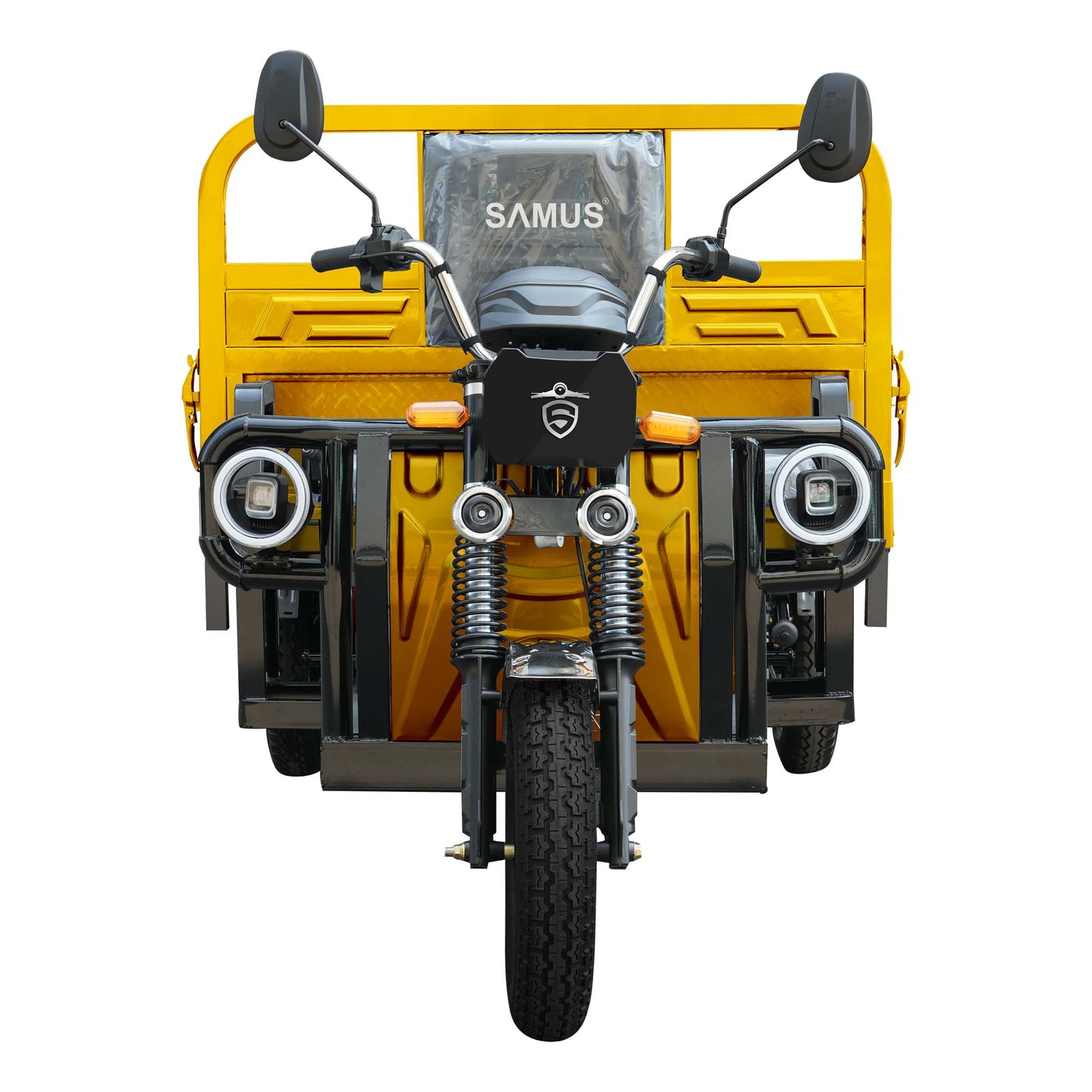 Triciclu electric cargo Samus Texas-25-1.7-72V58 Yellow Dark Silver
