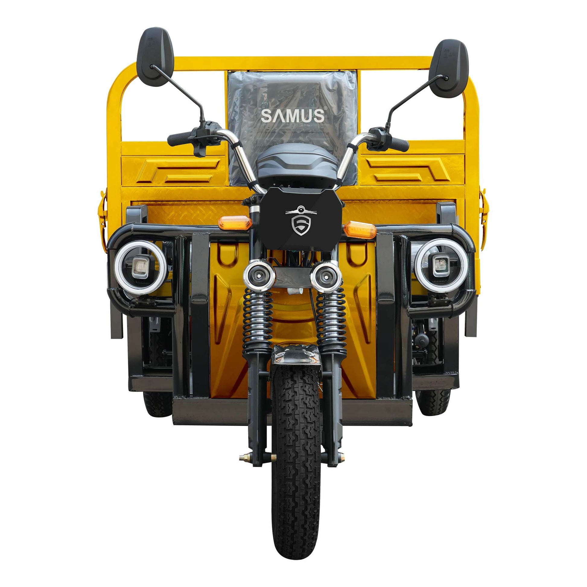 Triciclu electric cargo Samus Texas-25-1.7-72V58 Yellow Dark Silver