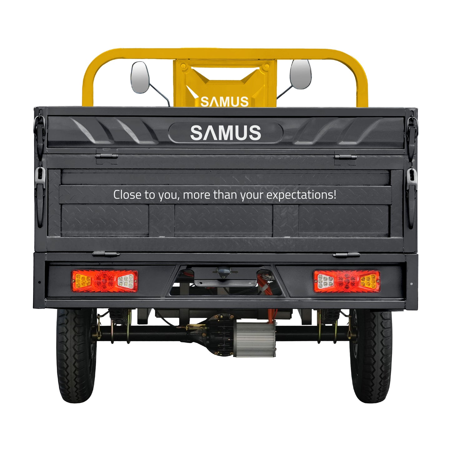 Triciclu electric cargo Samus Texas-25-1.7-72V58 Yellow Dark Silver