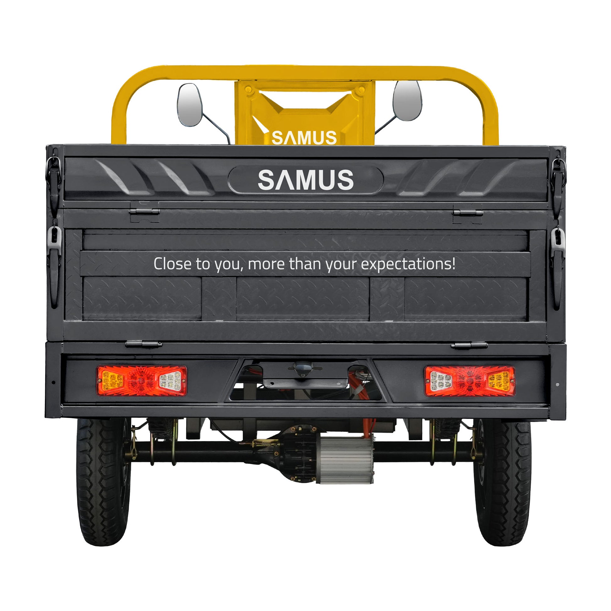 Triciclu electric cargo Samus Texas-25-1.7-72V58 Yellow Dark Silver