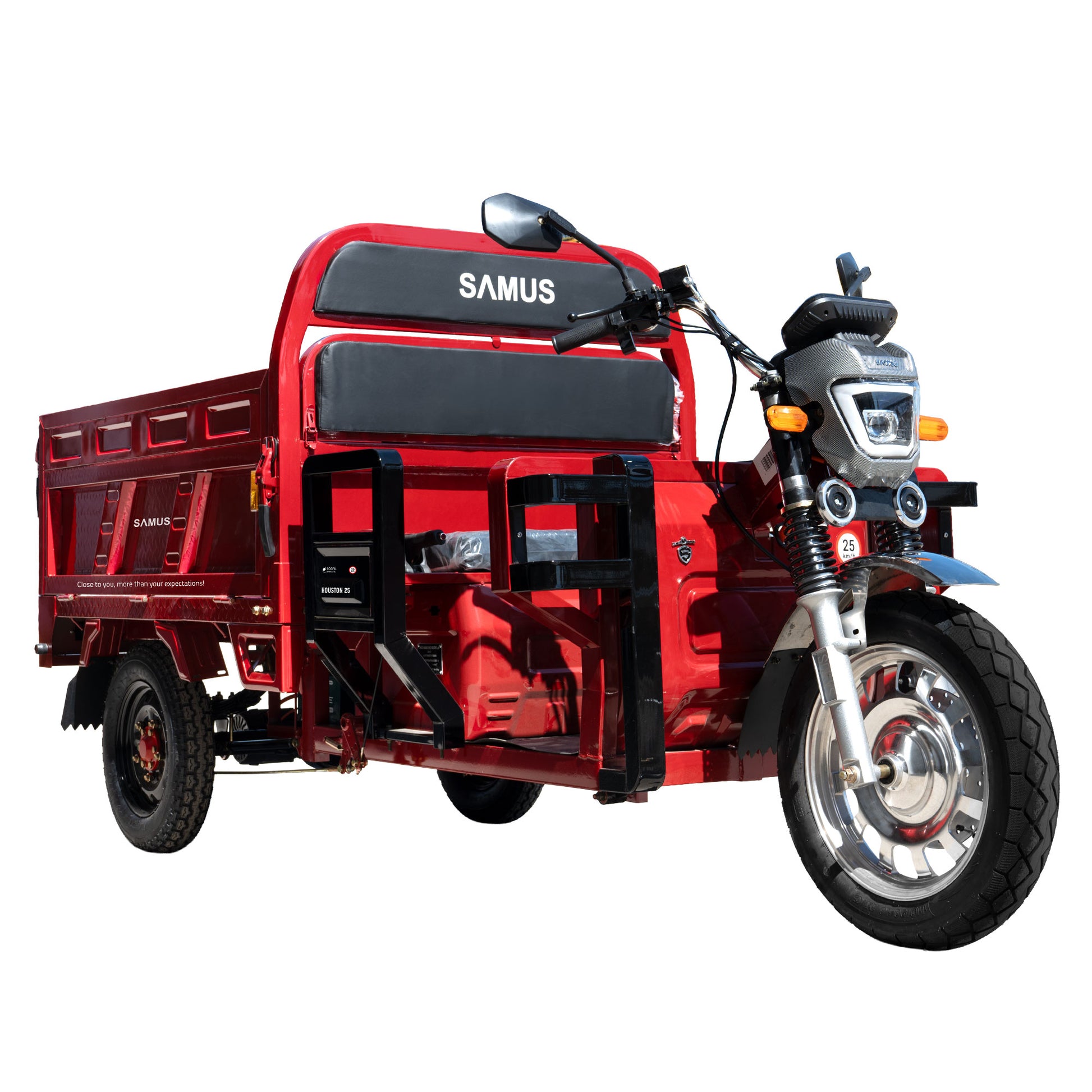 Triciclu electric cargo Samus Houston-25-1.5-72V45 Red