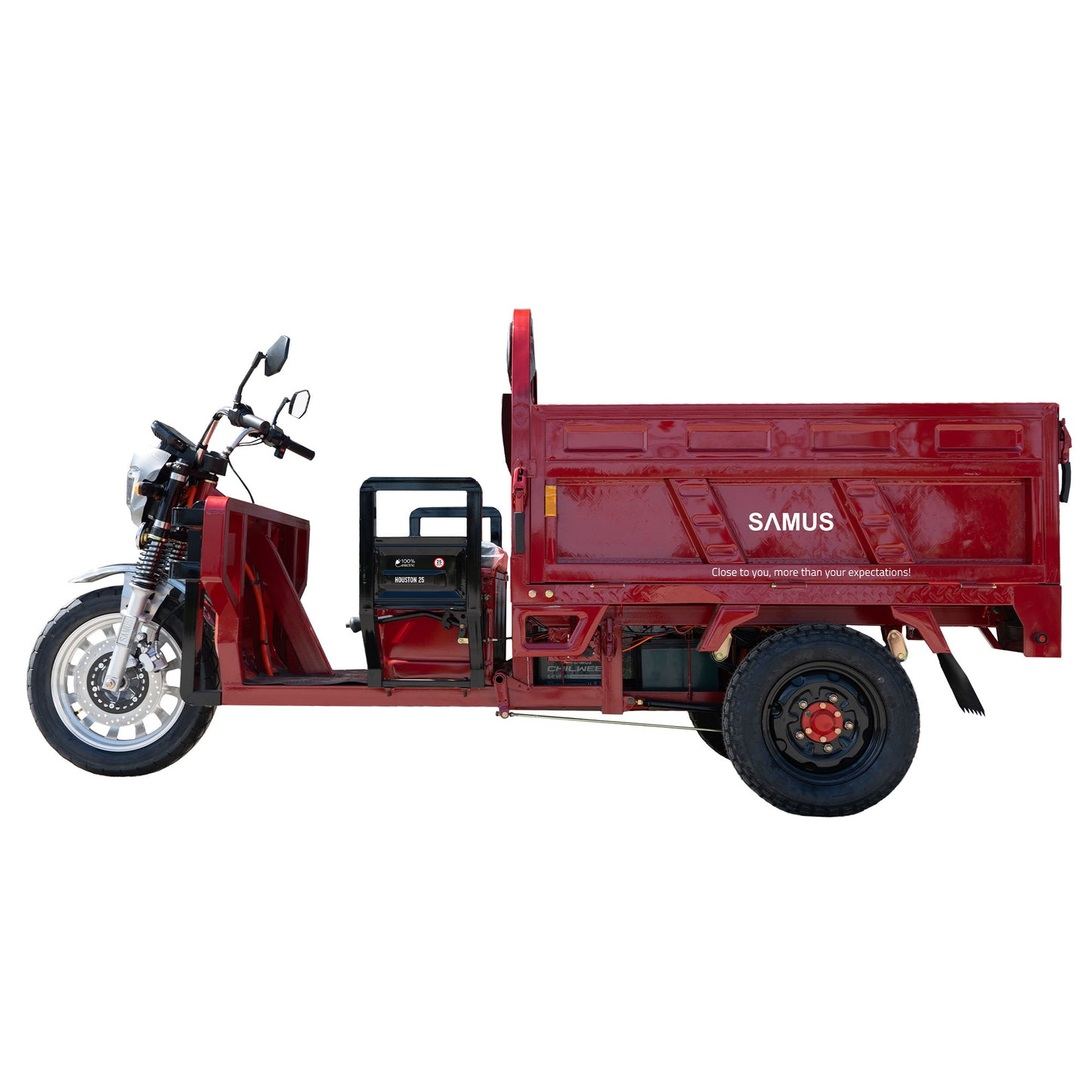 Triciclu electric cargo Samus Houston-25-1.5-72V45 Red