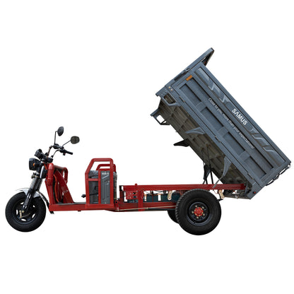Triciclu electric cargo Samus Texas-25-1.7-72V58 Red Dark Silver
