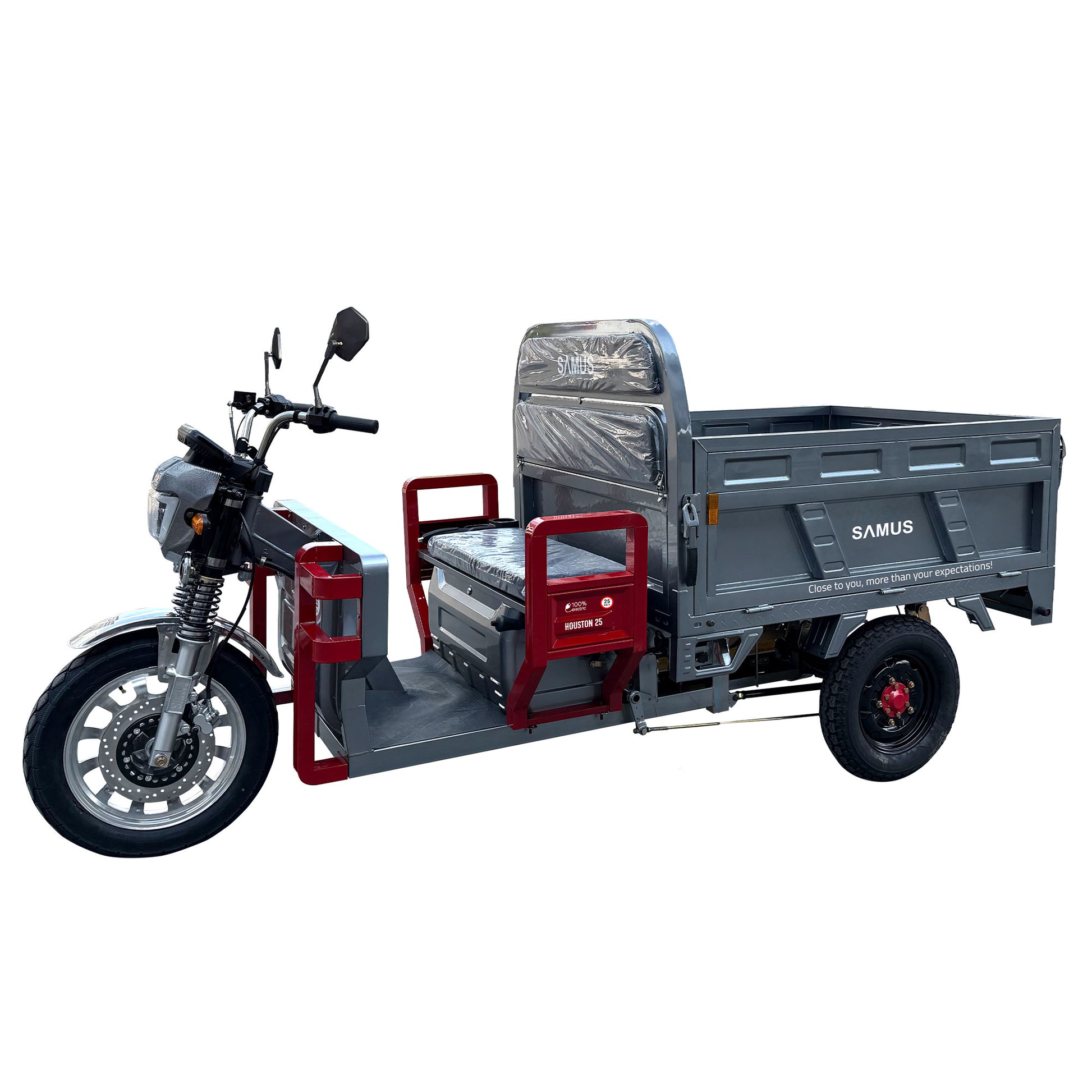 Triciclu electric cargo Samus Houston-25-1.5-72V45 Silver