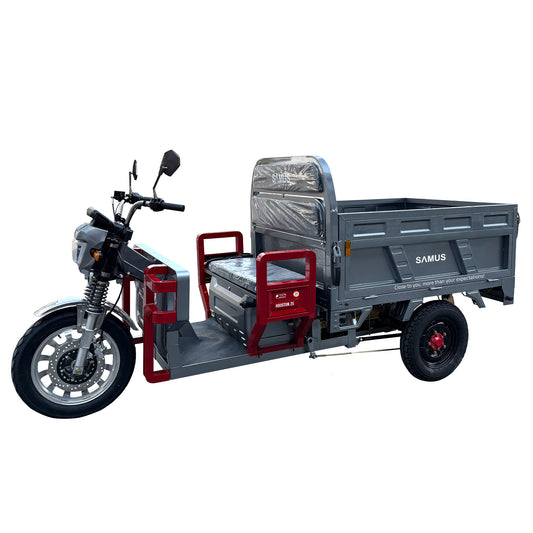 Triciclu electric cargo Samus Houston-25-1.5-72V45 Silver