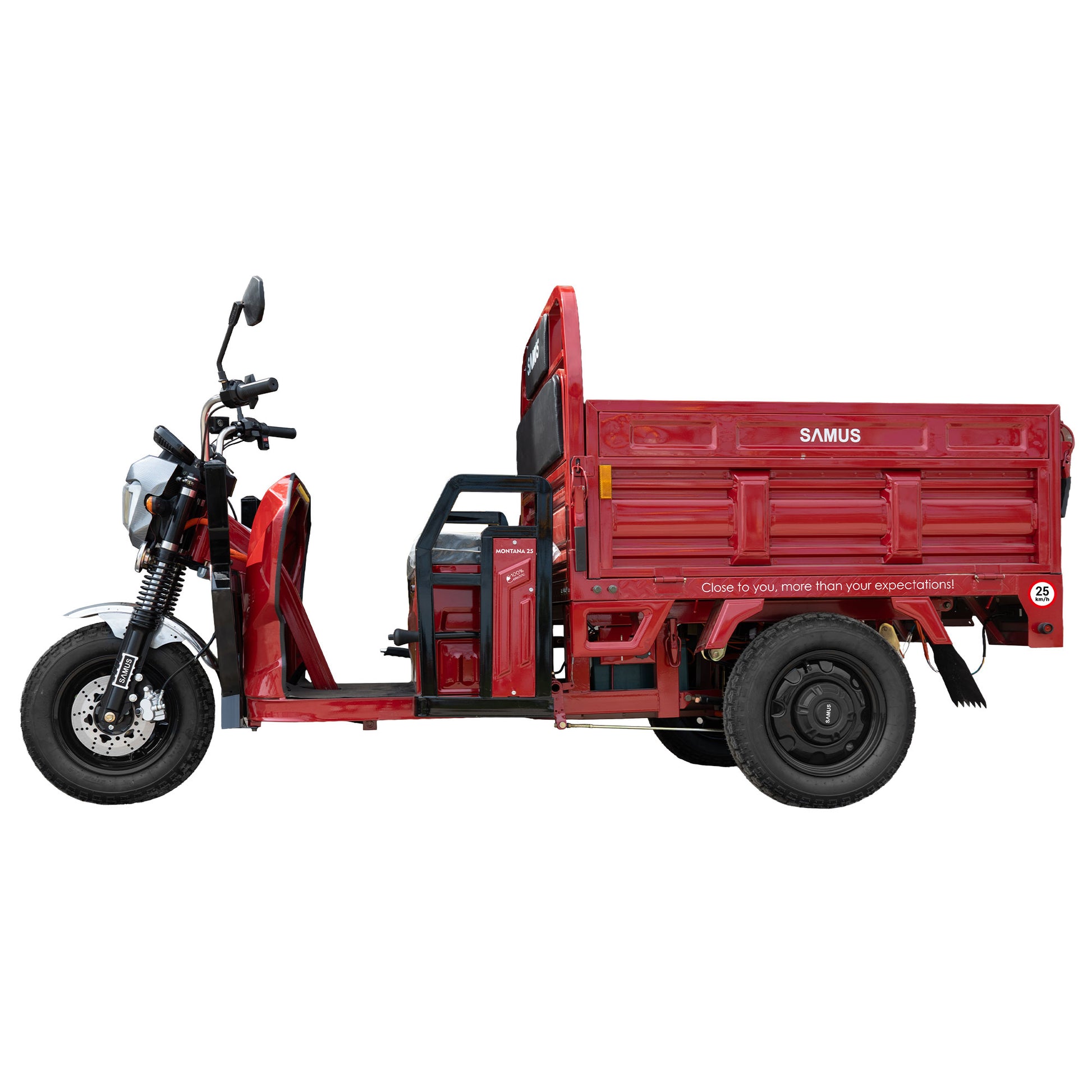 Triciclu electric cargo Samus Montana-25-1.3-72V32-Red