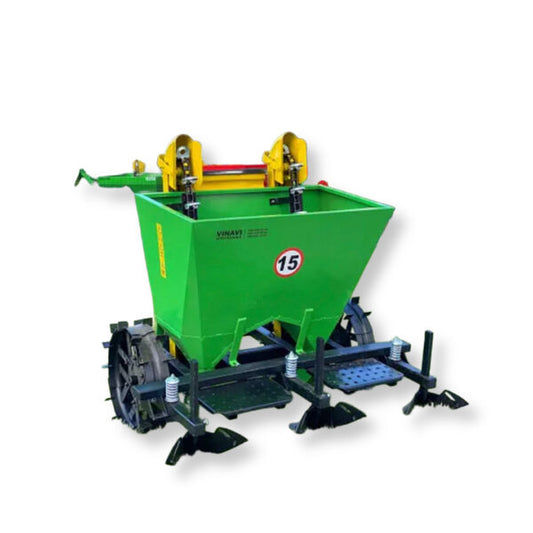 Masina de plantat cartofi cu fertilizator cu 2 randuri (65-70)