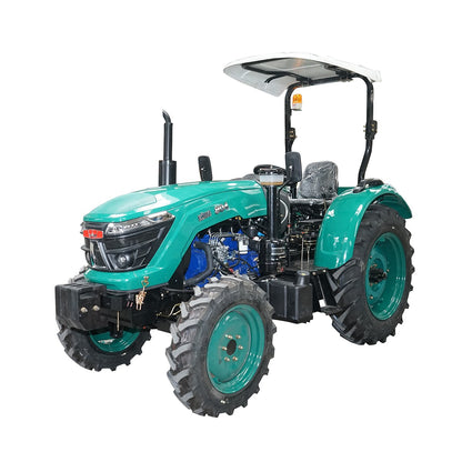 Tractor 80CP 4×4, verde cu semicabina seria 804