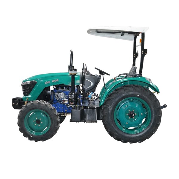 Tractor 80CP 4×4, verde cu semicabina seria 804