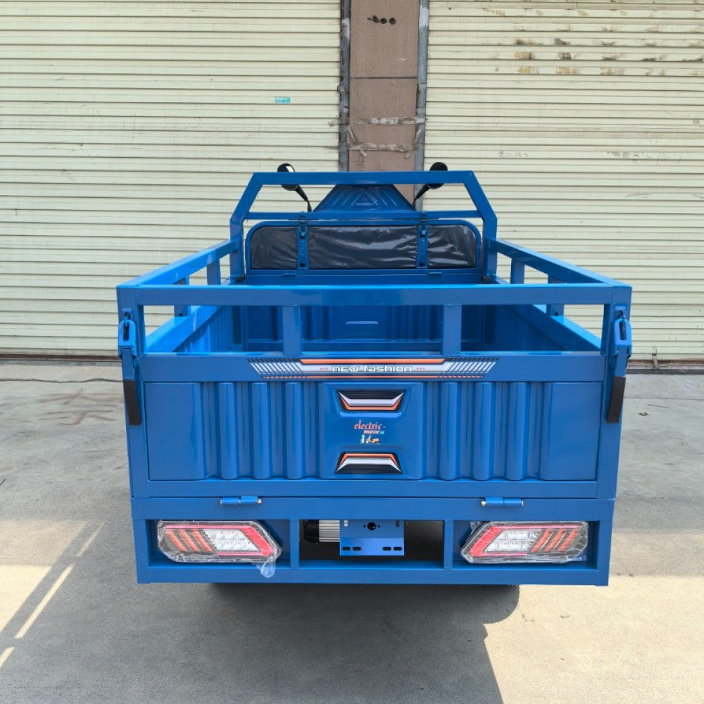 Triciclu Electric T08 cu bena basculabila 1500W 58Ah Albastru