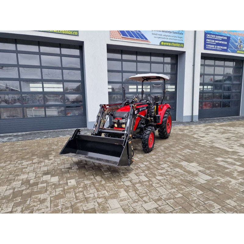 Tractor agricol Konig Traktoren 354 35 CP 4×4 cu semicabina si incarcator frontal