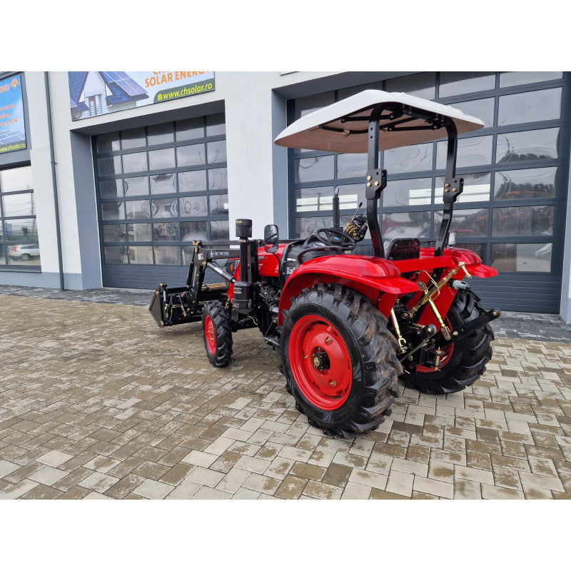 Tractor agricol Konig Traktoren 354 35 CP 4×4 cu semicabina si incarcator frontal