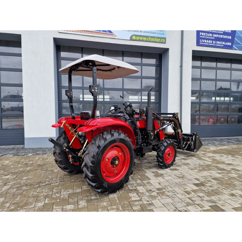 Tractor agricol Konig Traktoren 354 35 CP 4×4 cu semicabina si incarcator frontal