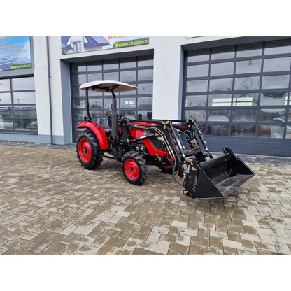 Tractor agricol Konig Traktoren 354 35 CP 4×4 cu semicabina si incarcator frontal