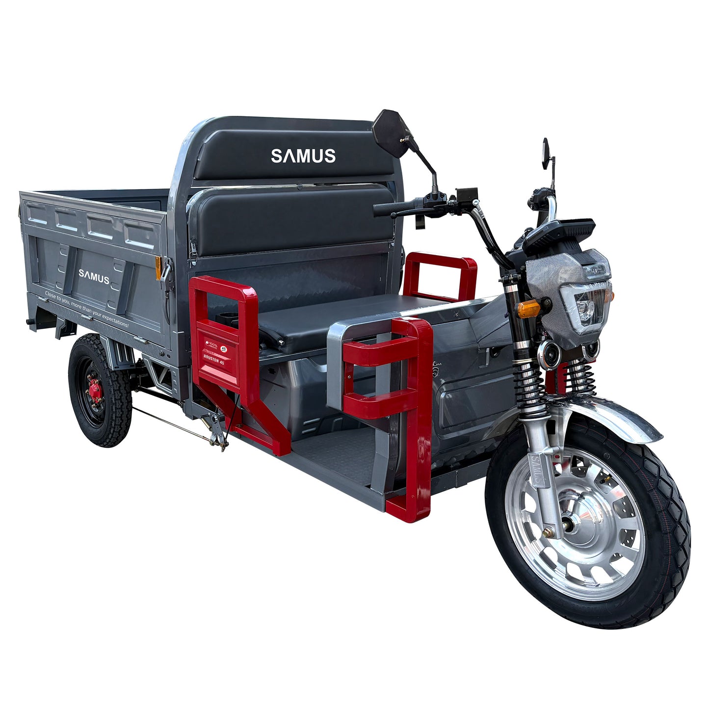 Triciclu electric cargo Samus Houston-45-1.5-72V45 Silver